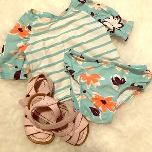 Cute two piece Old Navy swimsuit Size 6-12 Months